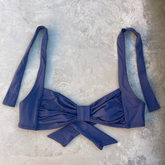 Light Navy Blue Leda Bikini Top