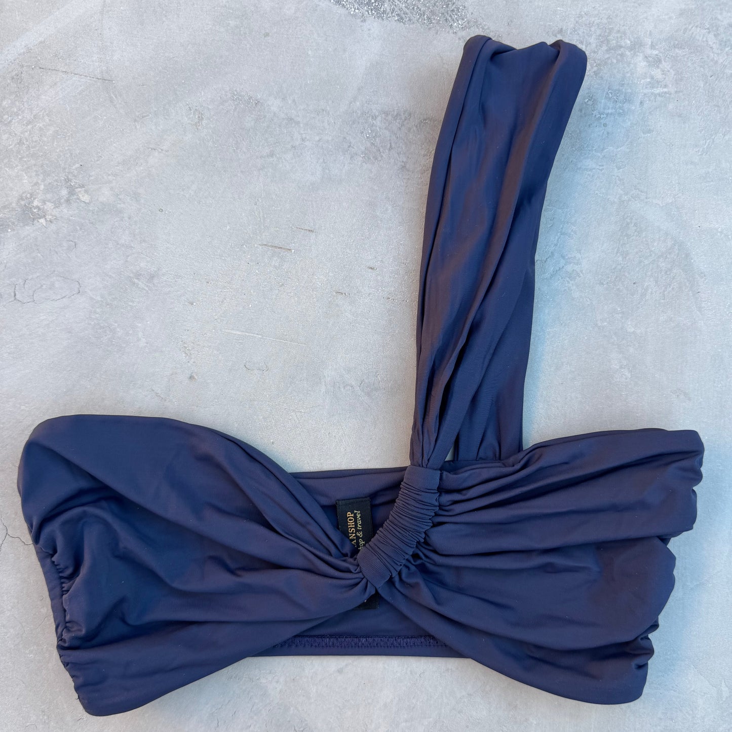 Navy Blue Greek Bikini Top