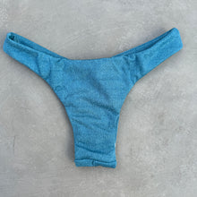 Load image into Gallery viewer, Formentera Blue Lux Textured Bia Bikini Bottom
