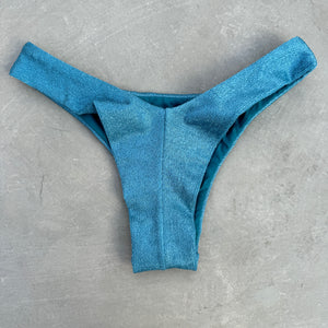 Formentera Blue Lux Textured Bia Bikini Bottom