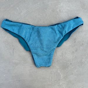 Formentera Blue Lux Textured Lili Ripple Bikini Bottom