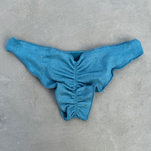 Load image into Gallery viewer, Formentera Blue Lux Textured Lili Ripple Bikini Bottom
