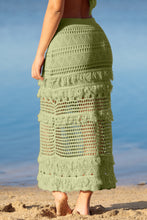 Load image into Gallery viewer, Desert Green Knit Skirt Ruffle
