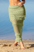 Load image into Gallery viewer, Desert Green Knit Skirt Ruffle
