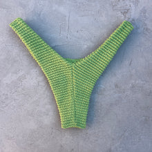Load image into Gallery viewer, Matcha Green Textured Bia Bikini Bottom
