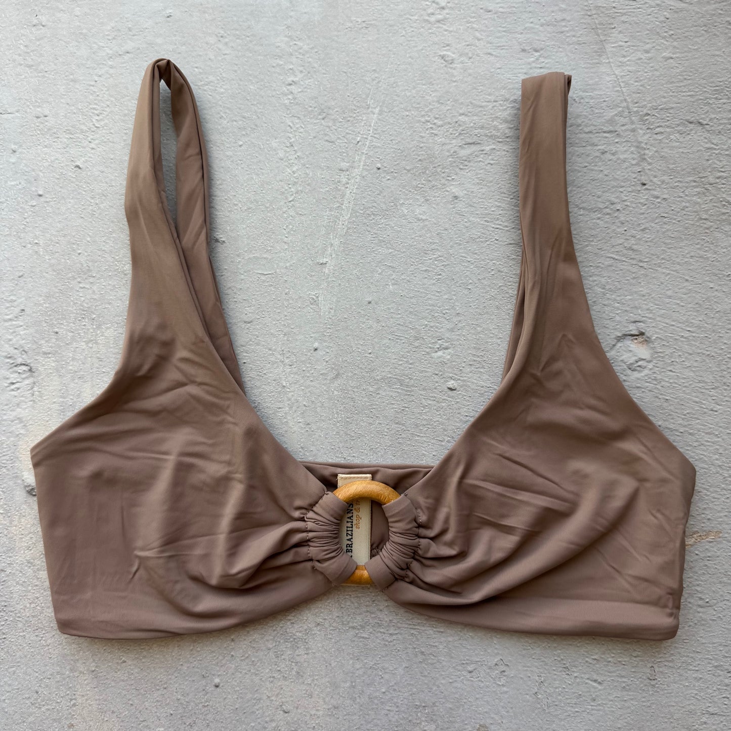 Cappuccino Brown Cassia Bikini Top