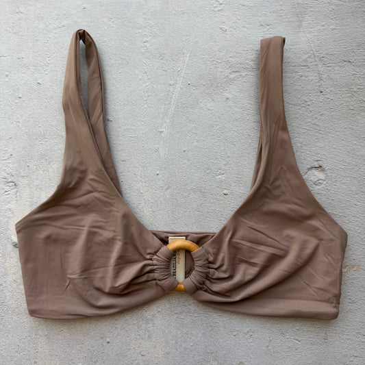 Cappuccino Brown Cassia Bikini Top