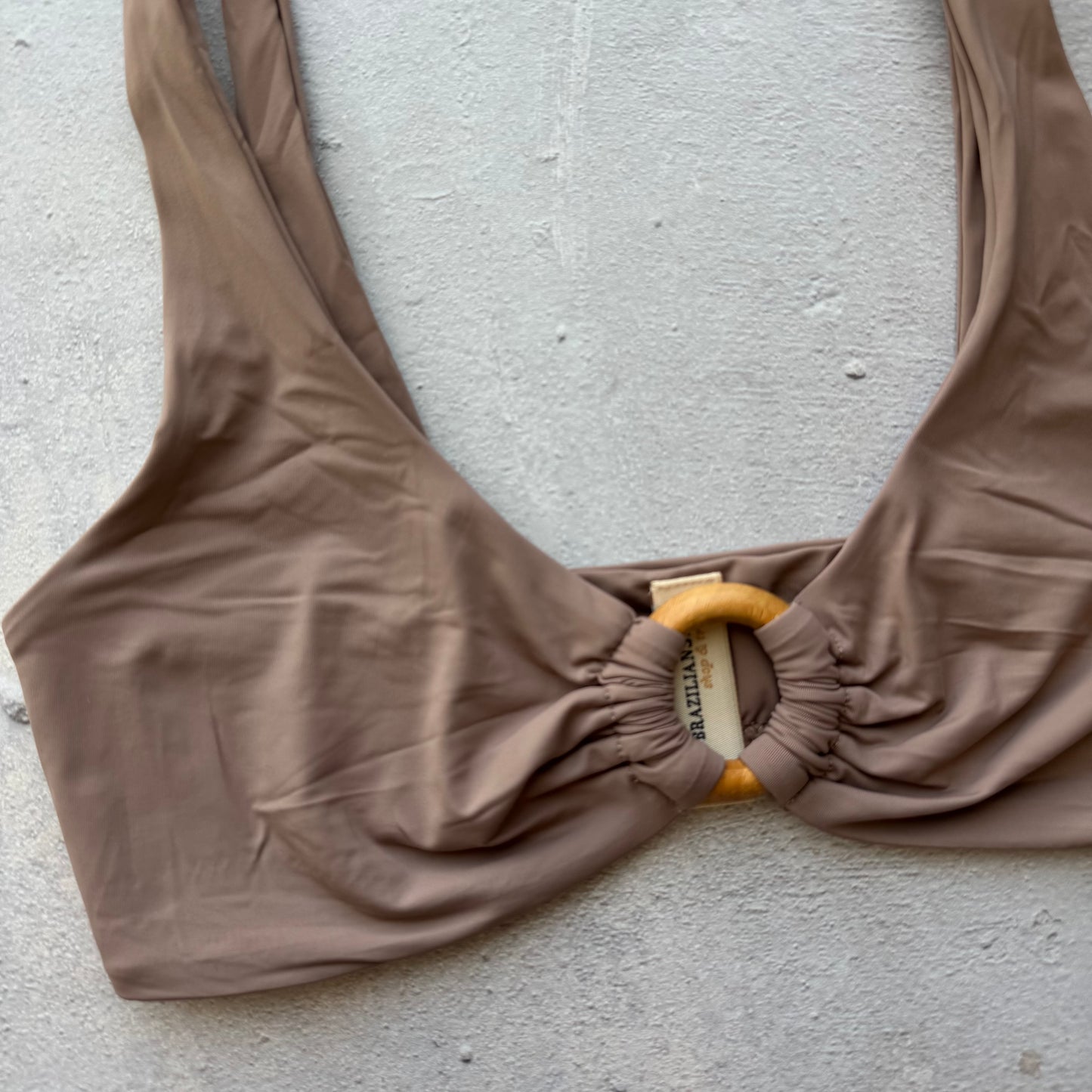 Cappuccino Brown Cassia Bikini Top