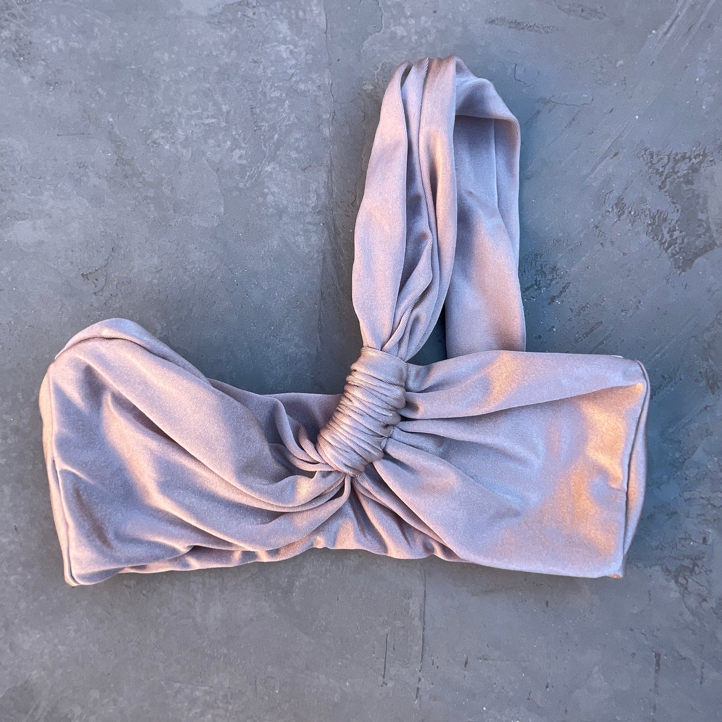 Champagne Sand Greek Bikini Top