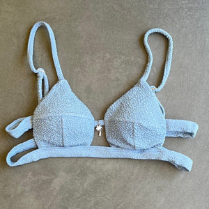 Blue Martini Beehive Textured Vera Bikini Top