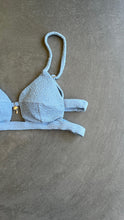 Load image into Gallery viewer, Blue Martini Beehive Textured Vera Bikini Top
