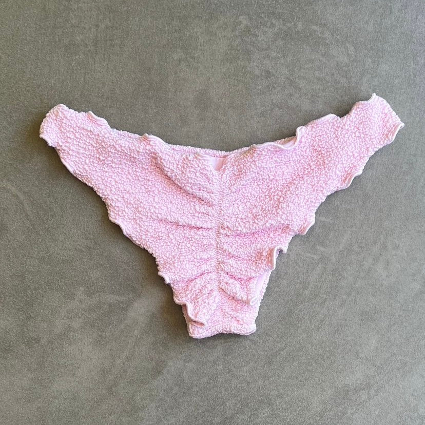 Rose Spritz Beehive Textured Lili Ripple Bikini Bottom