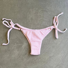 Load image into Gallery viewer, Rose Spritz Beehive Textured Katie Side Tie Bikini Bottom
