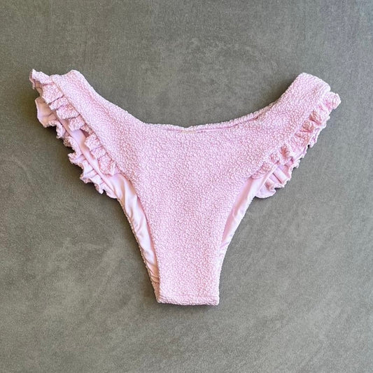 Rose Spritz Beehive Textured Yasmin Bikini Bottom