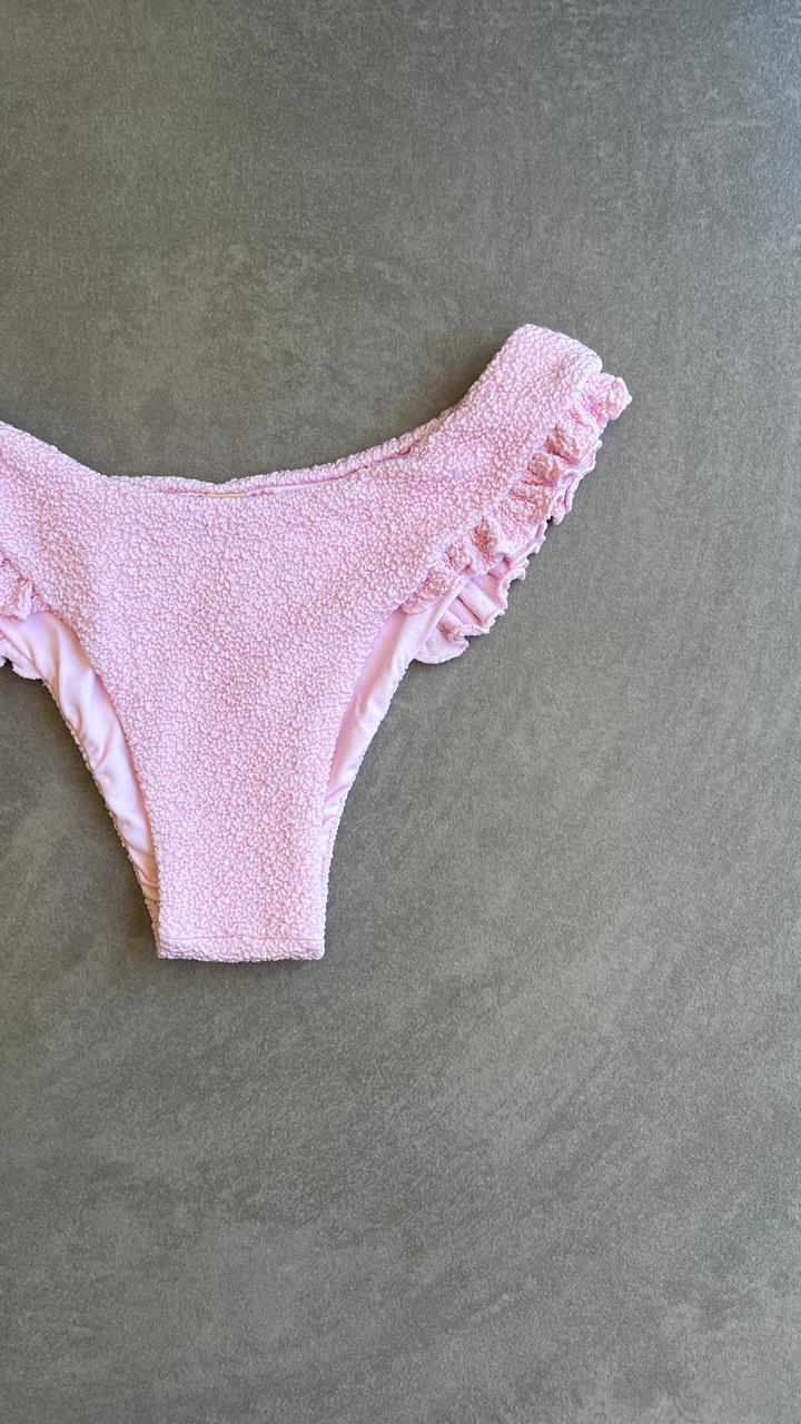 Rose Spritz Beehive Textured Yasmin Bikini Bottom