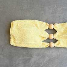 Load image into Gallery viewer, Lemoncello Beehive Textured Raquel Bikini Top
