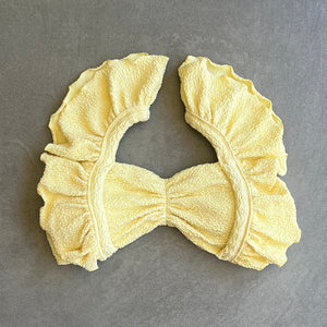 Lemoncello Beehive Textured Camille Bikini Top
