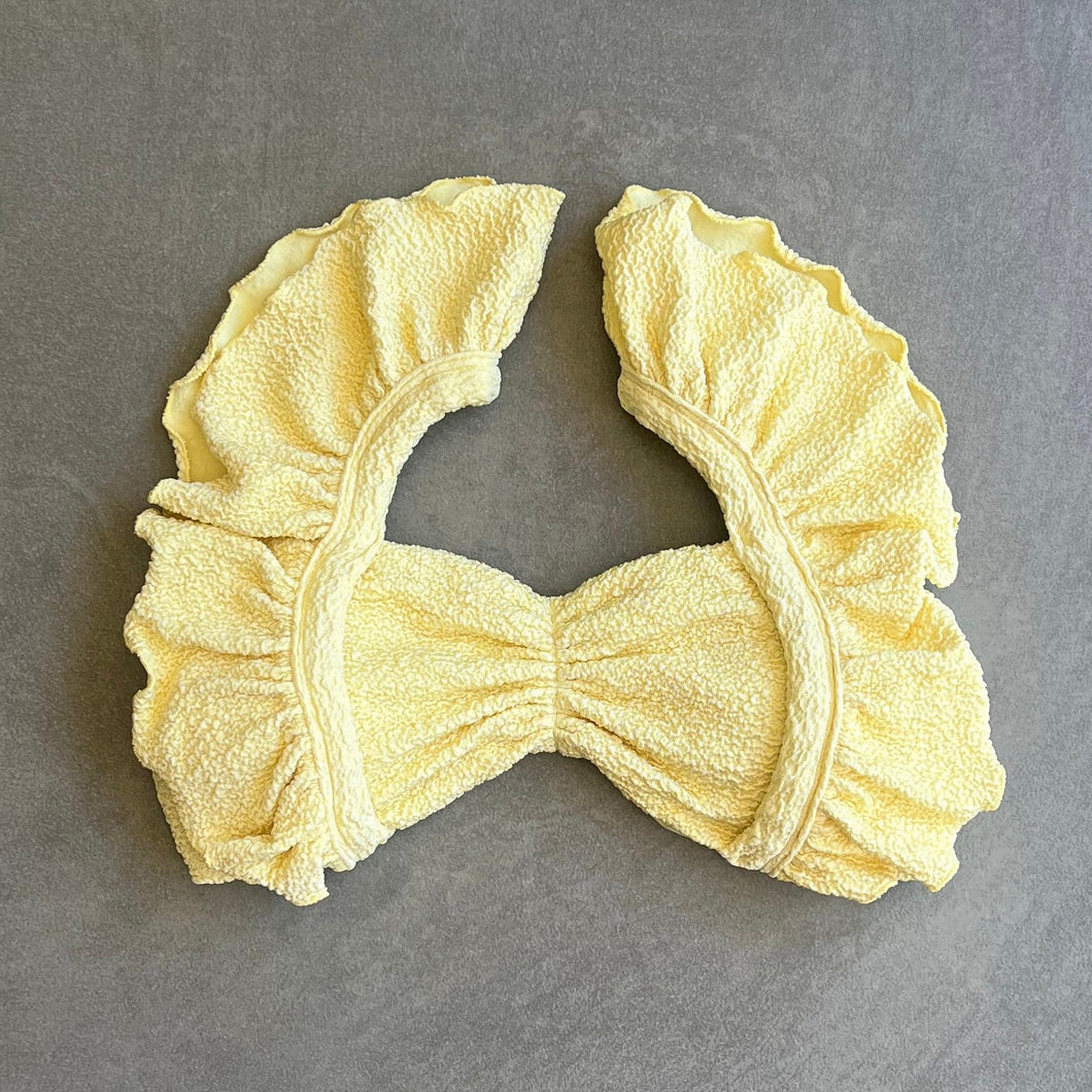 Lemoncello Beehive Textured Camille Bikini Top
