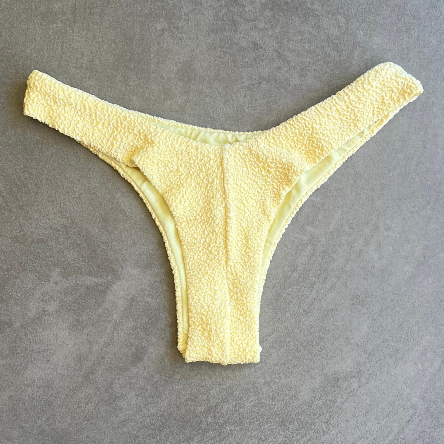 Lemoncello Beehive Textured Bia Bikini Bottom