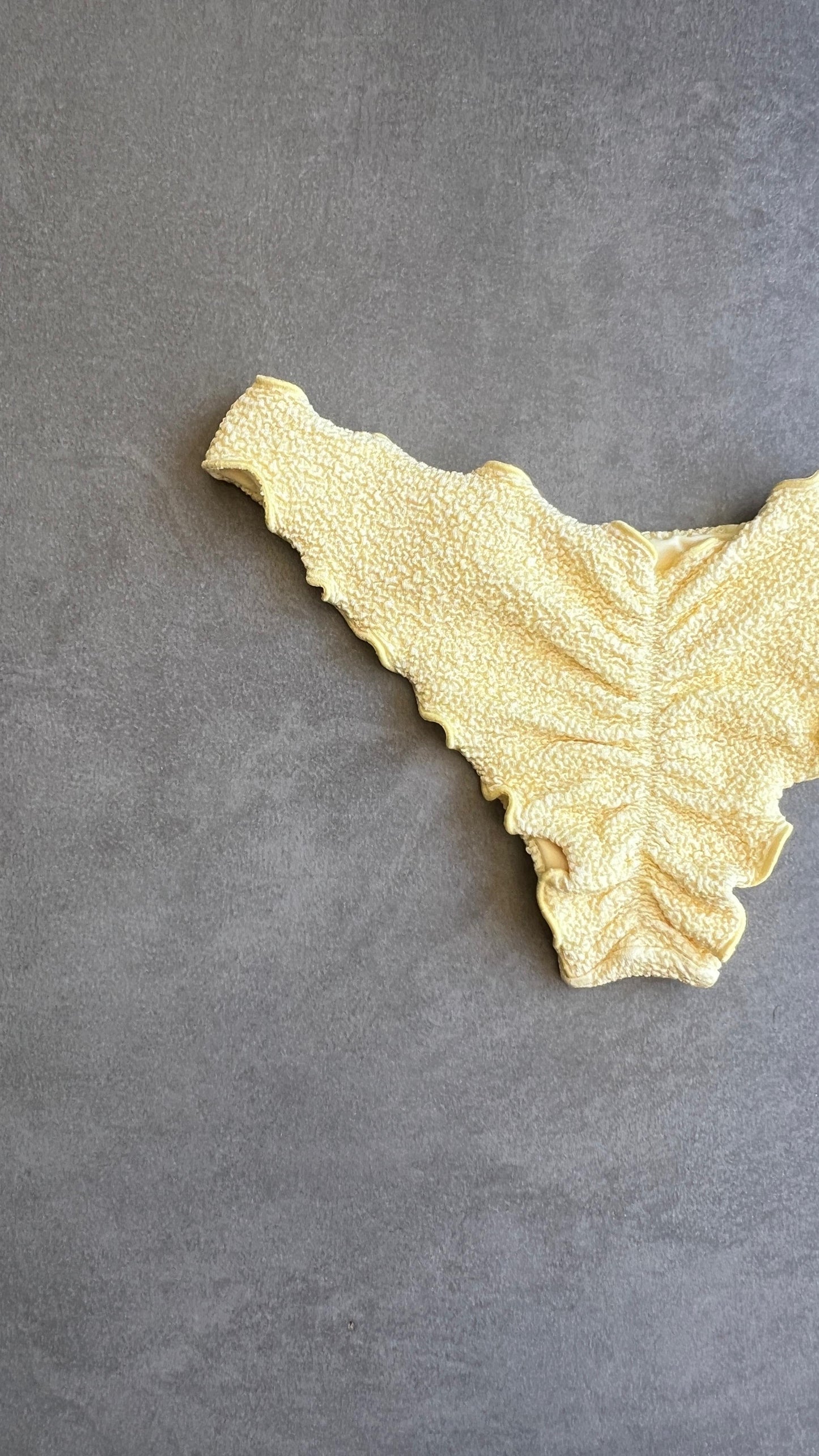 Lemoncello Beehive Textured Lili Ripple Bikini Bottom