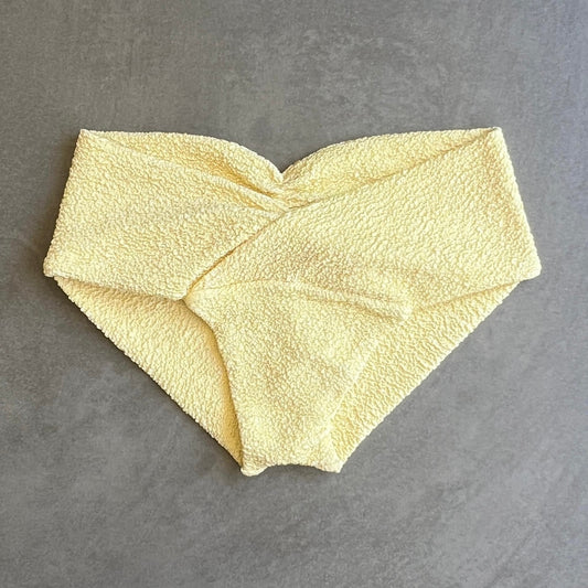 Lemoncello Beehive Textured Melissa Bikini Bottom