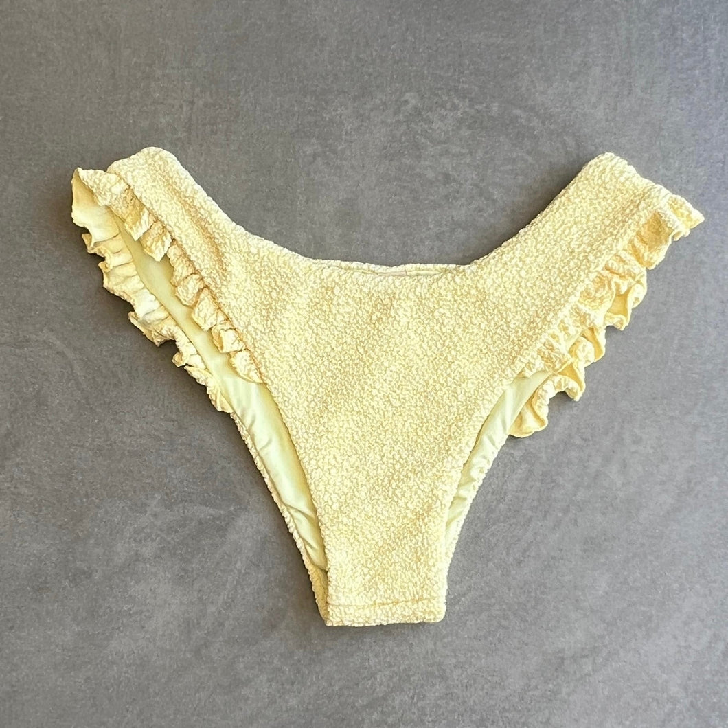 Lemoncello Beehive Textured Yasmin Bikini Bottom