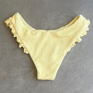Lemoncello Beehive Textured Yasmin Bikini Bottom