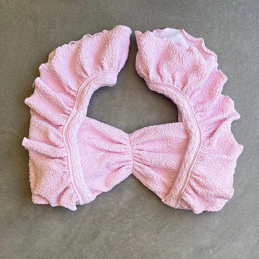 Rose Spritz Beehive Textured Camille Bikini Top