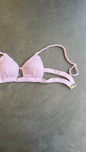 Rose Spritz Beehive Textured Vera Bikini Top