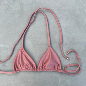 Dusty Roses Triangle Bikini Top