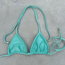 Load image into Gallery viewer, Turquoise Triangle Bikini Top
