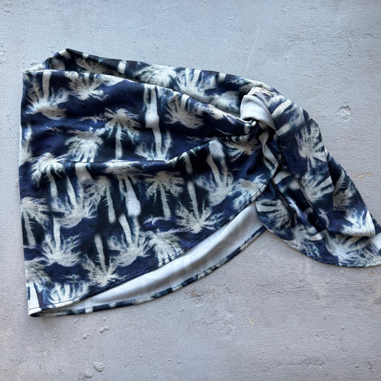 Midnight in Mykonos Mini Wrap Pareo Cover Up