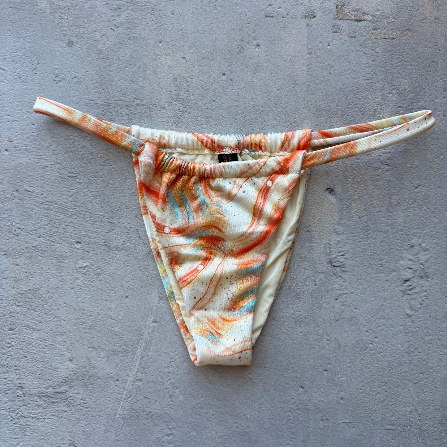 Sunset in Ibiza Minimalist Curtain Bikini Bottom