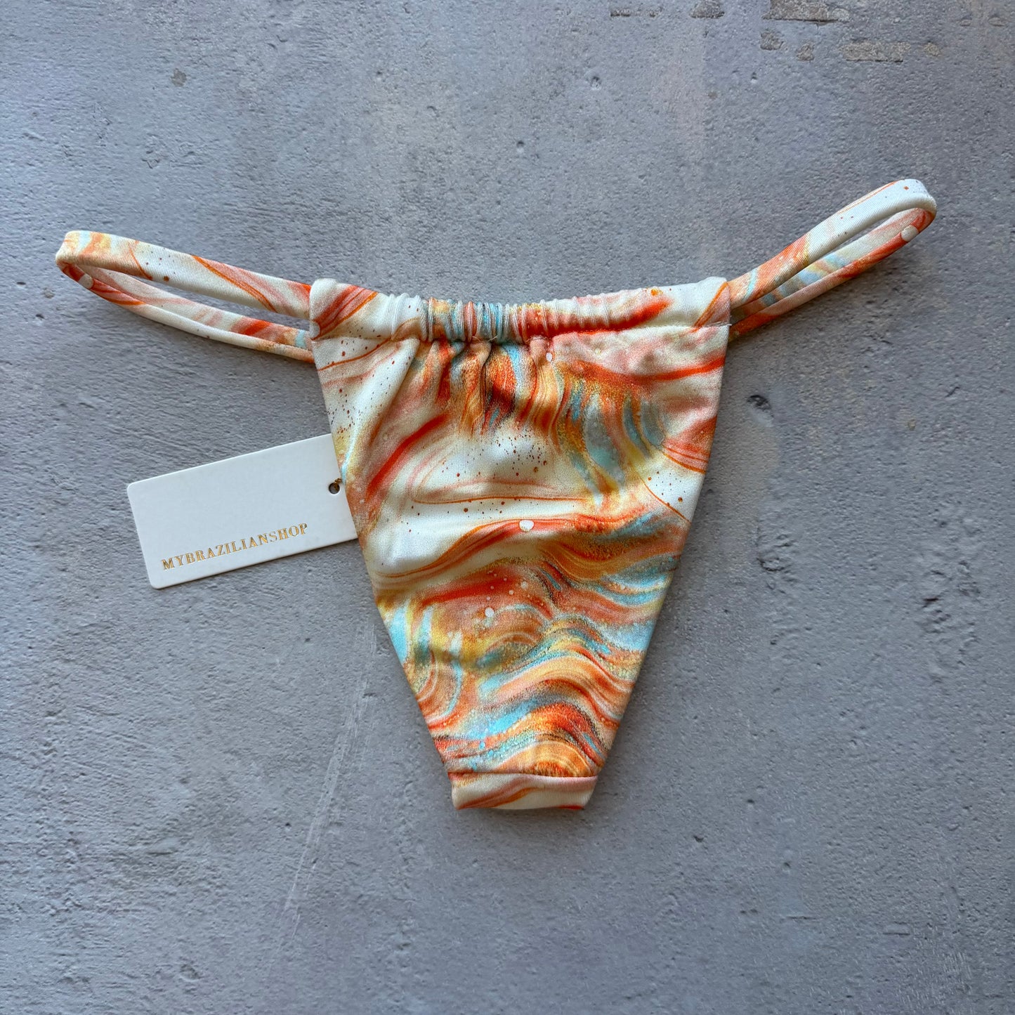 Sunset in Ibiza Minimalist Curtain Bikini Bottom