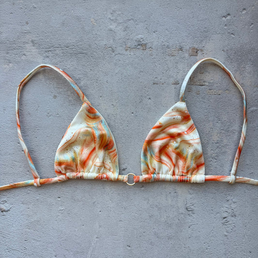 Sunset in Ibiza Triangle Ring Bikini Top