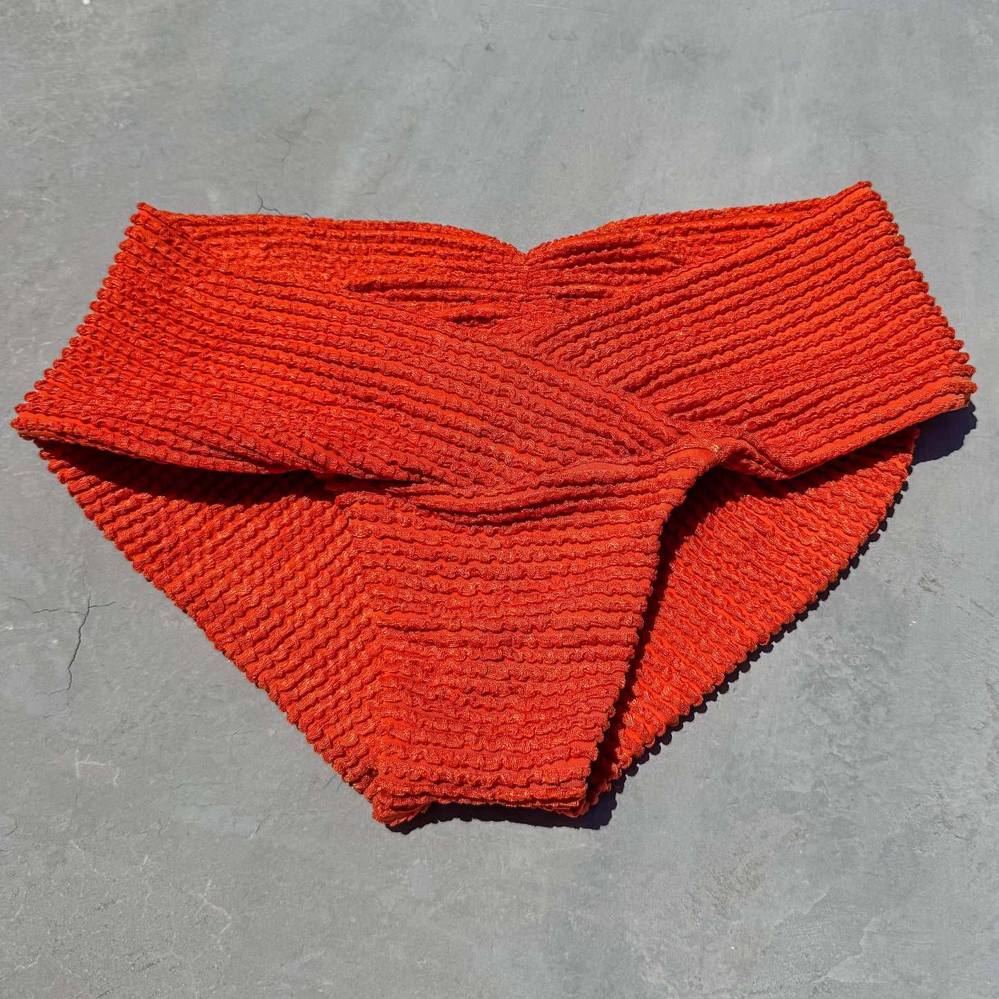 Paprika Textured Melissa Bikini Bottom