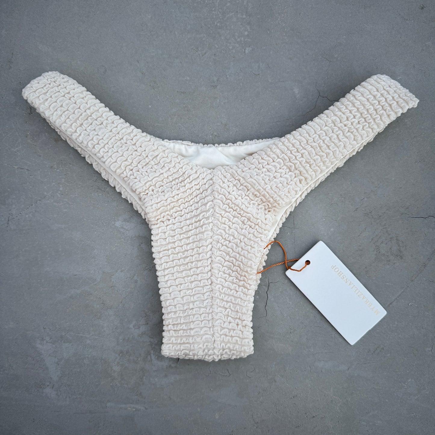 Pearl Textured Bia Bikini Bottom