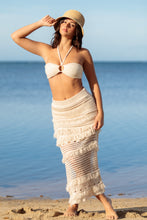 Load image into Gallery viewer, Offwhite Knit Skirt Ruffle
