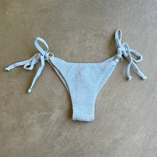 Blue Martini Beehive Textured Katie Side Tie Bikini Bottom