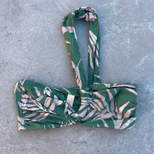 Load image into Gallery viewer, Bleached Leaves Green Greek Bikini Top
