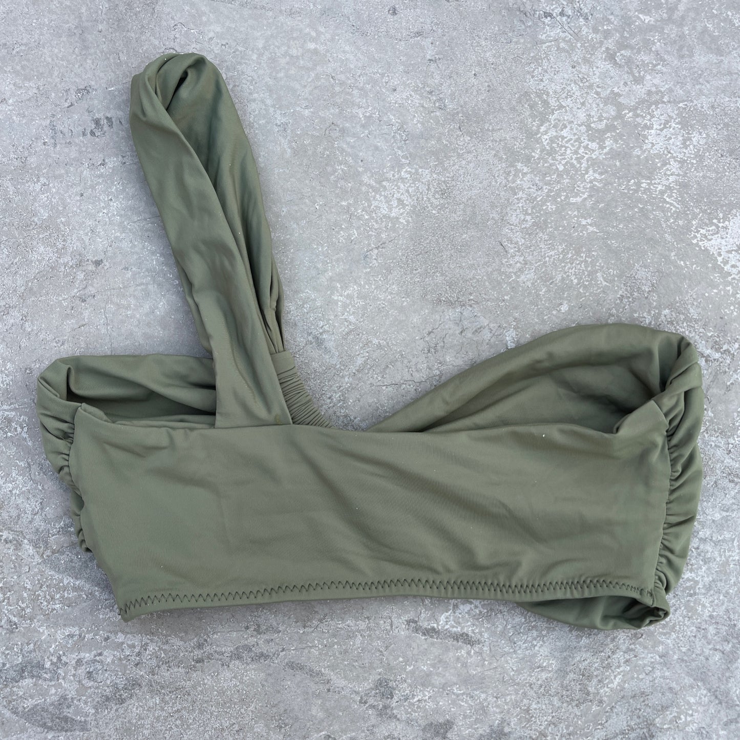 Caper Green Greek Bikini Top