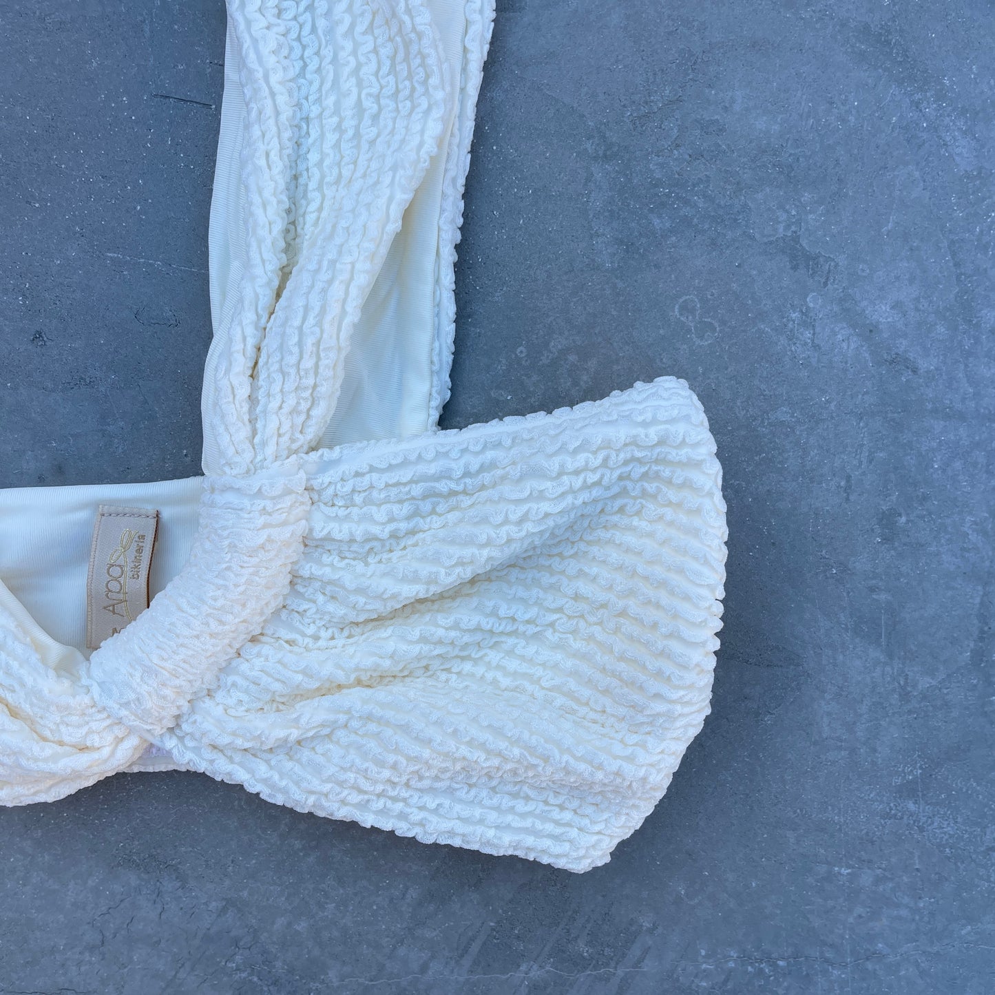 Pearl Textured Greek Bikini Top