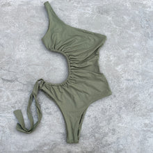 Load image into Gallery viewer, Caper Green One Piece Bodysuit
