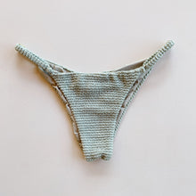 Load image into Gallery viewer, Sage Green Textured Tanga Bikini Bottom
