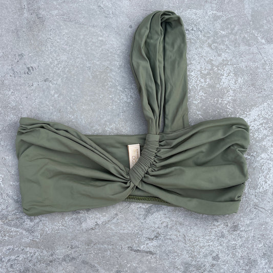 Caper Green Greek Bikini Top