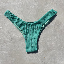Load image into Gallery viewer, Ocean Avenue Green Textured Bia Bikini Bottom
