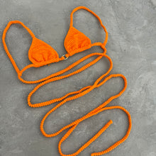 Load image into Gallery viewer, Mango Margarita Textured Triangle Bikini Top

