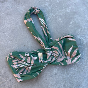Bleached Leaves Green Greek Bikini Top