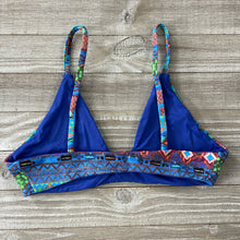 Load image into Gallery viewer, Blue Ethnic Grape Bikini Top
