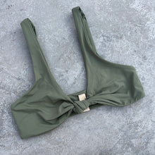 Load image into Gallery viewer, Caper Green Cassia Bikini Top

